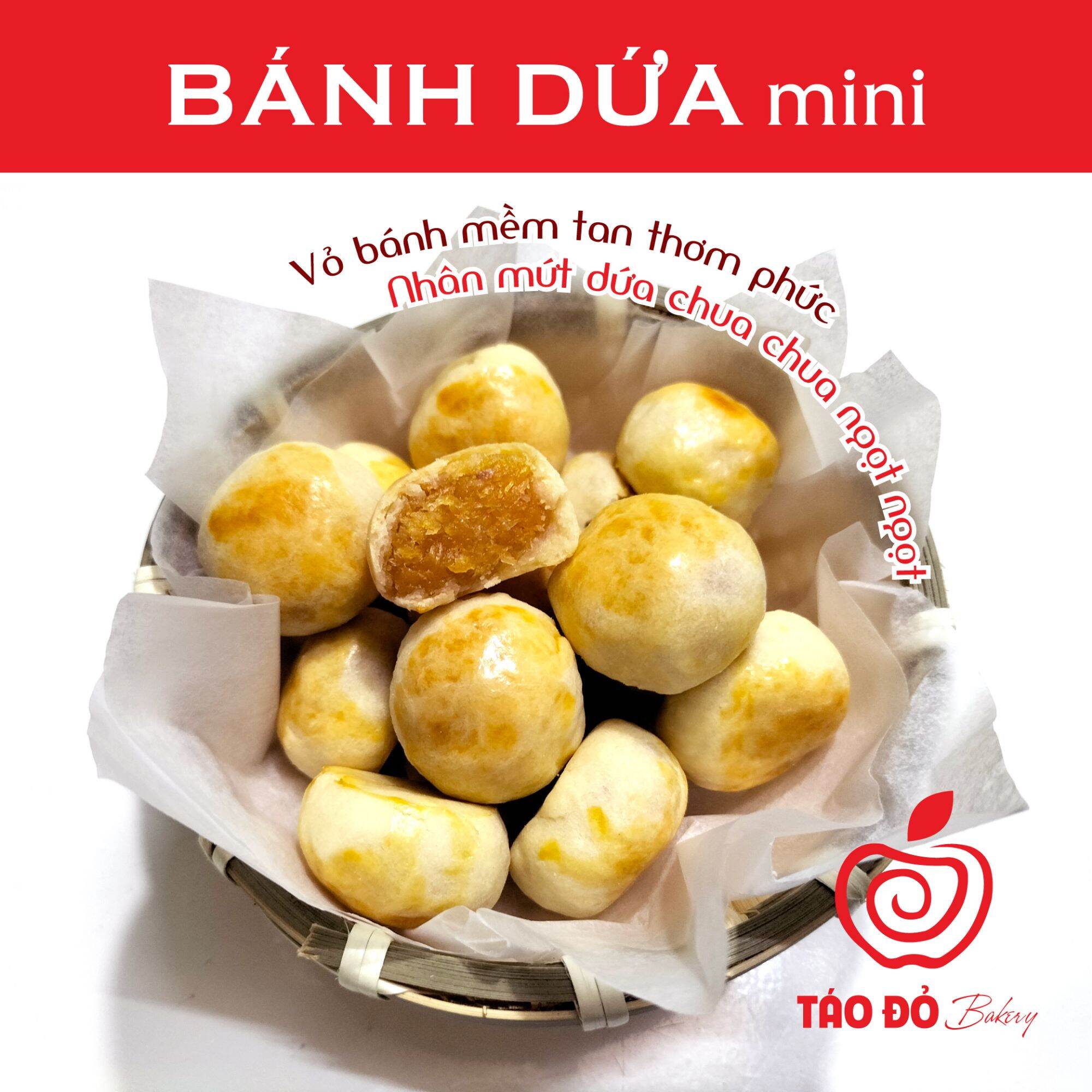 Bánh dứa mini - hộp 400g & hộp 200g & túi 100g