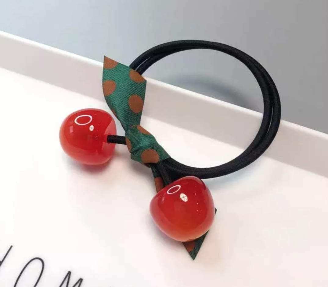 Dây cột tóc trái cherry xinh xắn (màu ngẫu nhiên)