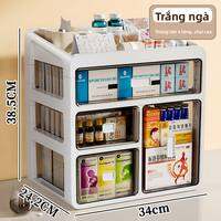 MEIZHUFU | Tủ Hộp Gỗ Sắp Xếp Thuốc Gia Đình