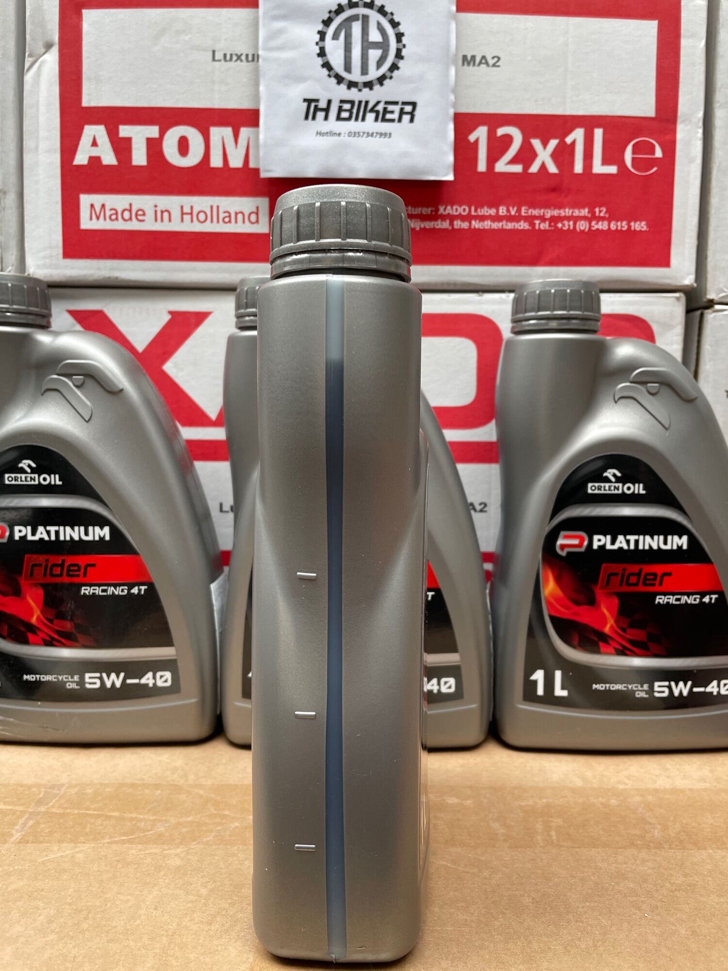 Dầu nhớt xe số, xe côn tay Orlen Racing Platinum 5w40 1L nhập khẩu Ba Lan. 