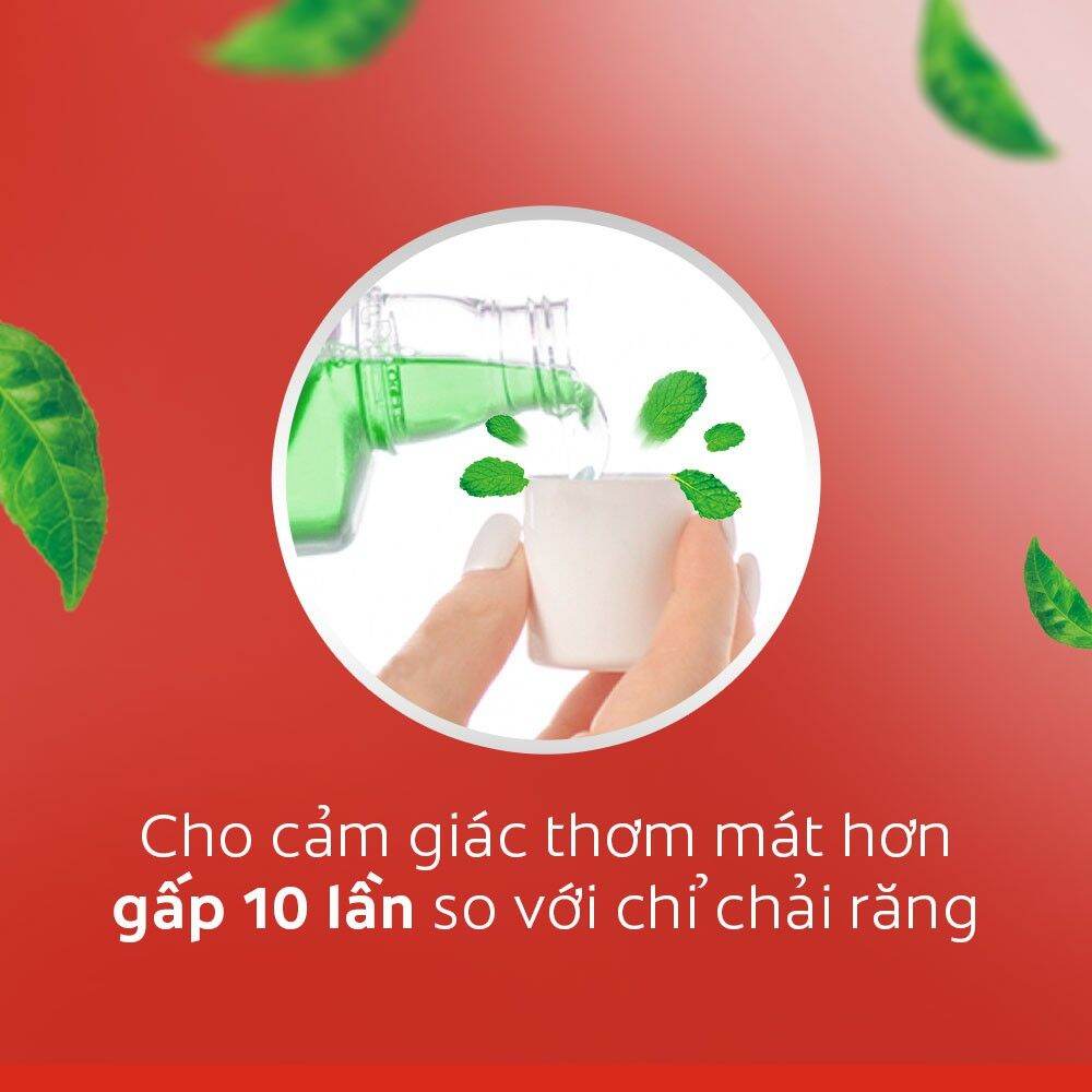 (Tặng kem đánh răng mini) Nước súc miệng Colgate trà xanh 500ml
