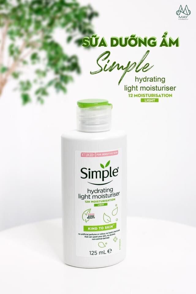 Sữa Dưỡng Ẩm Simple Kind To Skin Hydrating Light Moisturiser - Uk