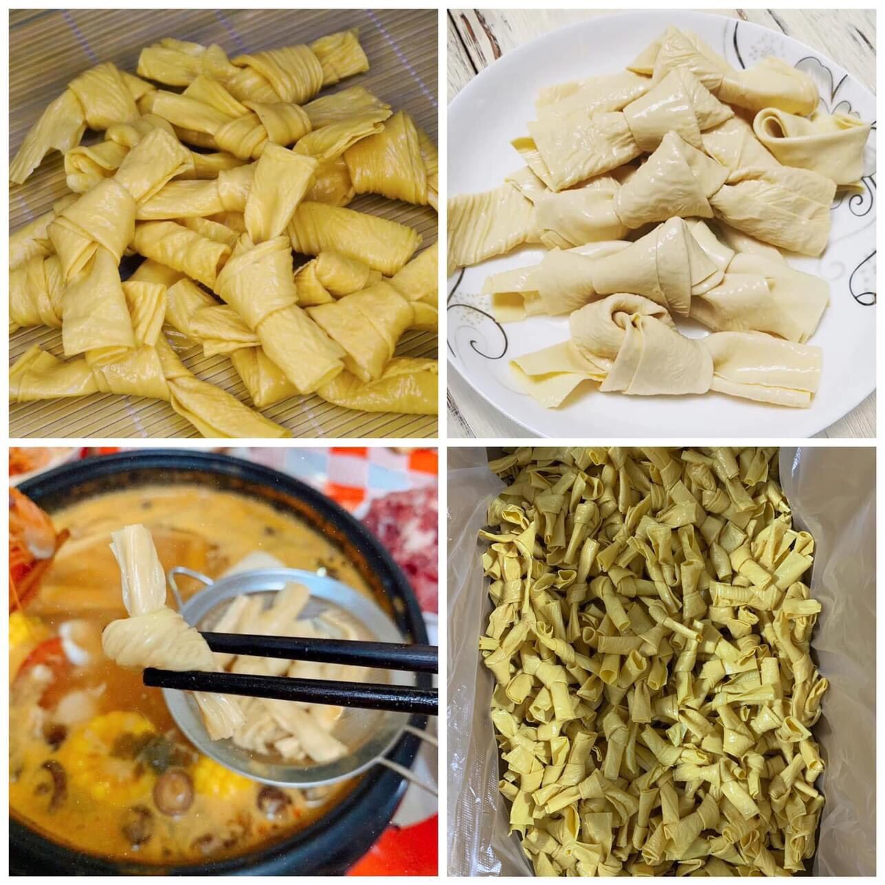 Váng Đậu Khô Hagi (Tàu Hũ Ky) Cuộn Nơ
