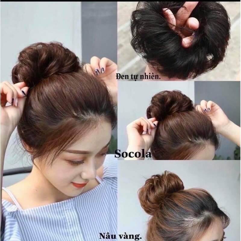 Búi cột xoăn đẹp siu hót nha