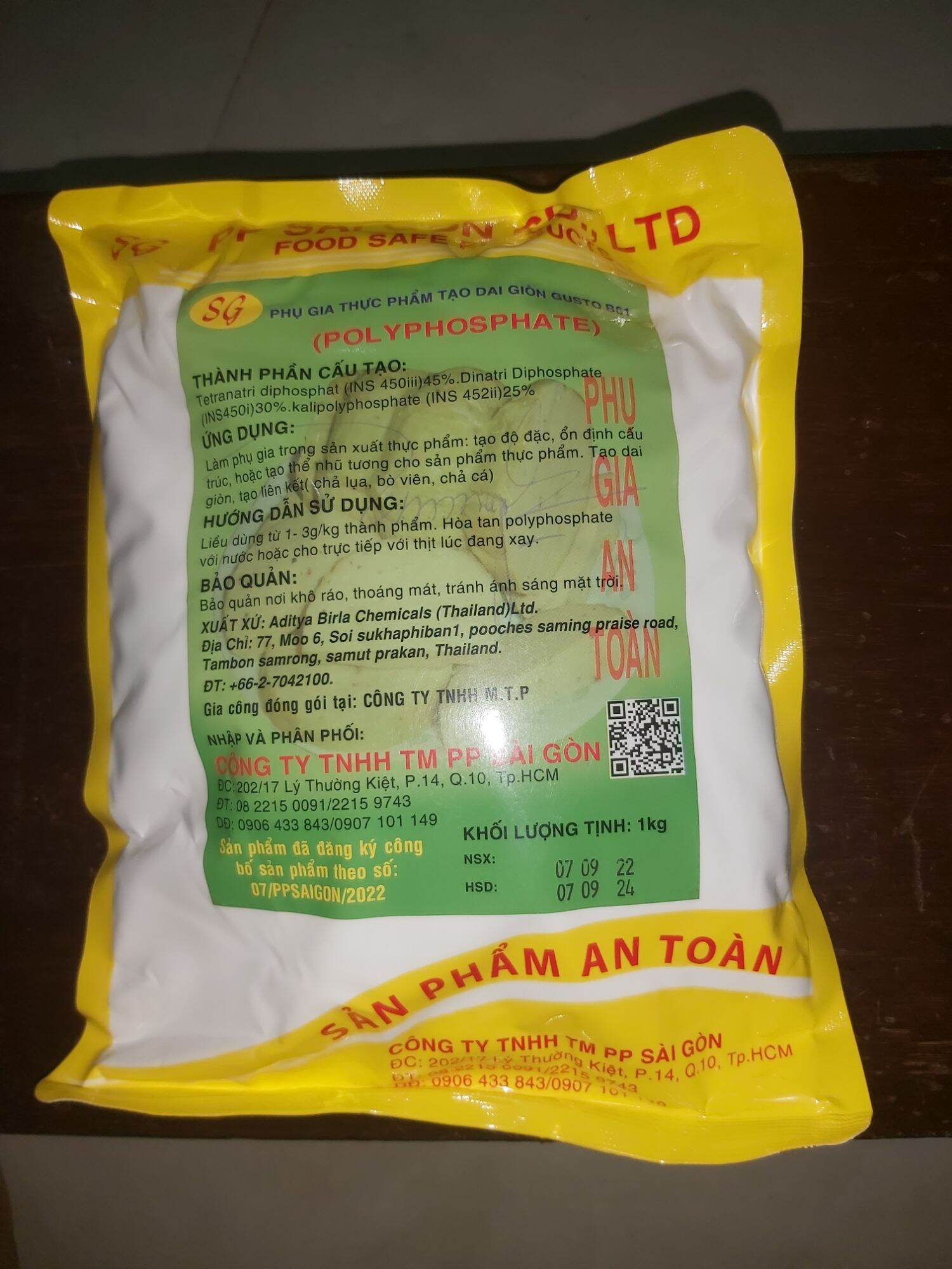 Phụ gia dai giòn cho giò chả hàng Thái Lan gói 1kg