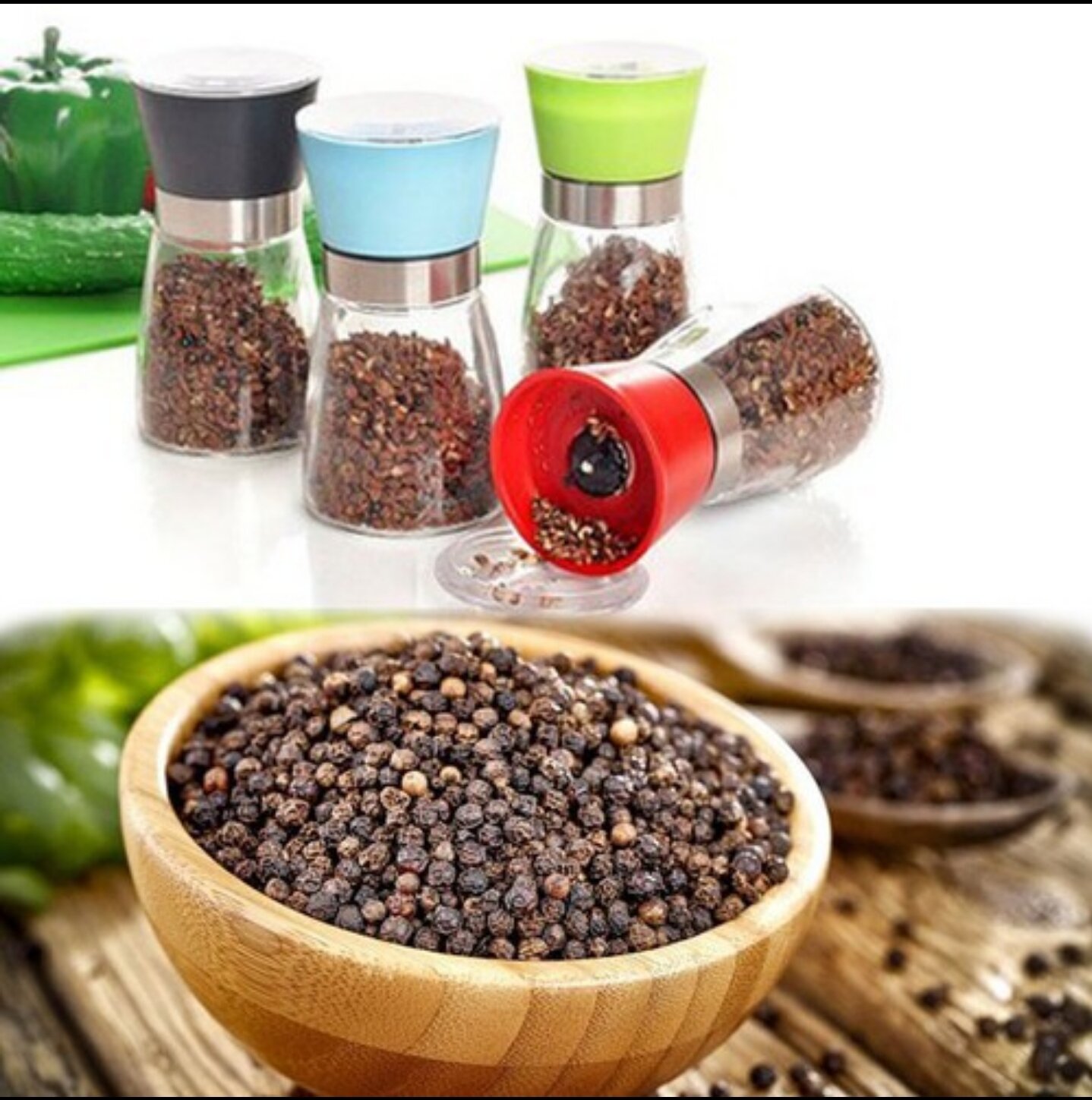 Dụng cụ xay hạt tiêu bằng tay