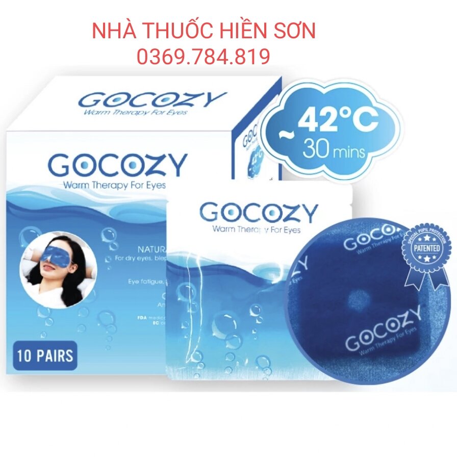 Gocozy chườm ấm mắt gocozy date xa - hộp 10 miếng