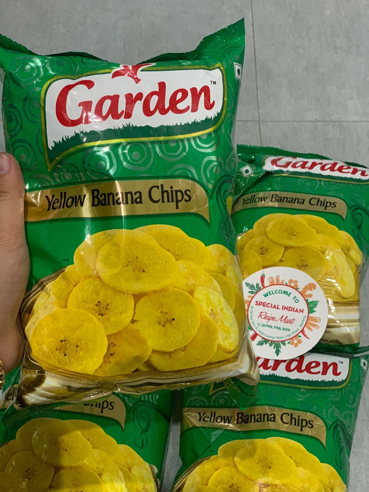 Garden - Yellow Banana Chips - Chuối sấy Ấn Độ