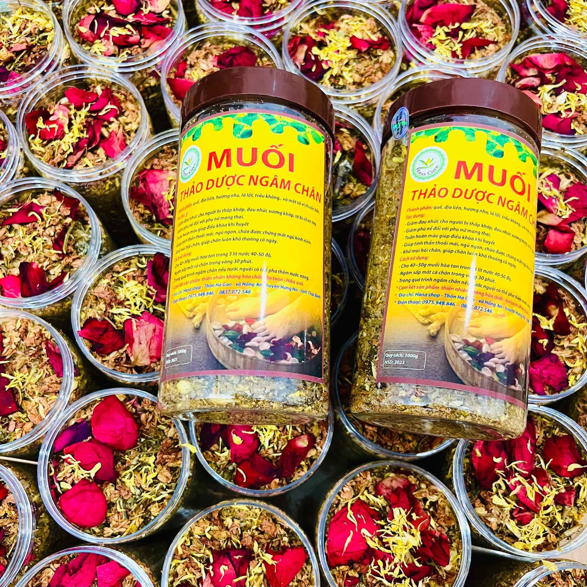Muối ngâm chân thảo dược (combo 2 hũ)