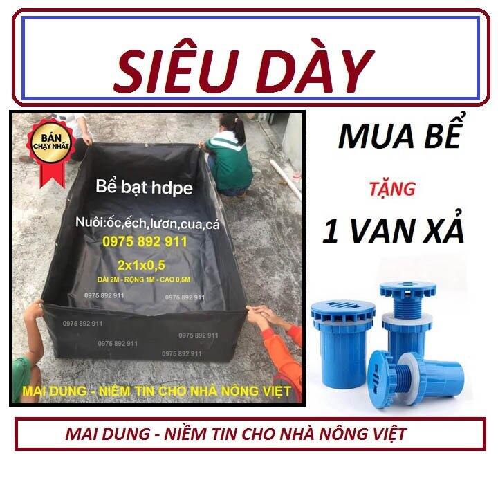 Bể bạt hdpe , nuôi ốc ếch cá lươn 2x1x05