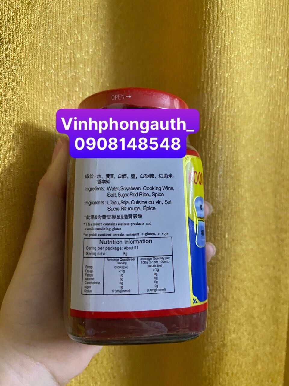 Chao Đỏ Hong Kong 300gr