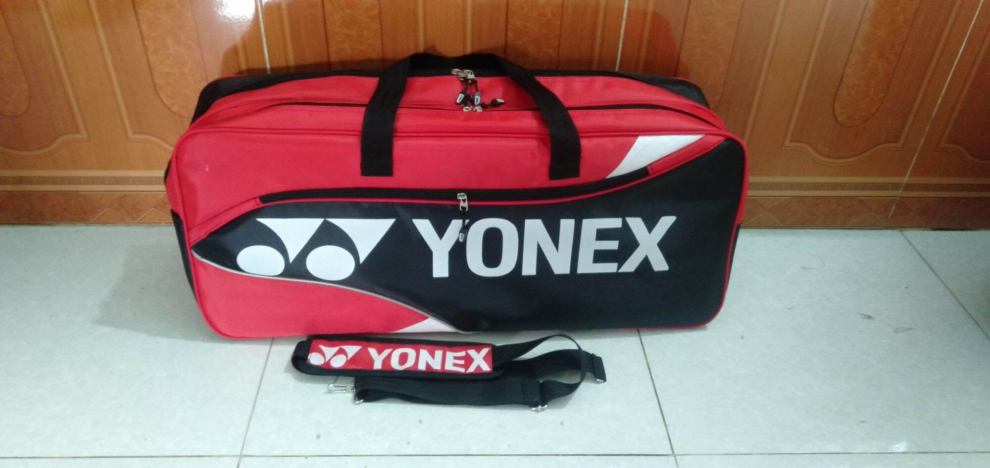 bao vợt cầu lông vuông 4 ngăn rộng hàng đẹp