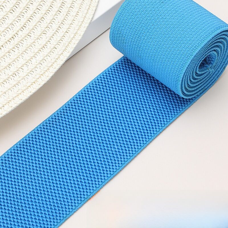 Dày Dặn Rộng Flat High Co Giãn Ity Dây Thắt Lưng Váy Quần Co Giãn Dây Đai Cạnh Hoa Polyester Dây Cao Su Sợi Vải Gia Đình Diy