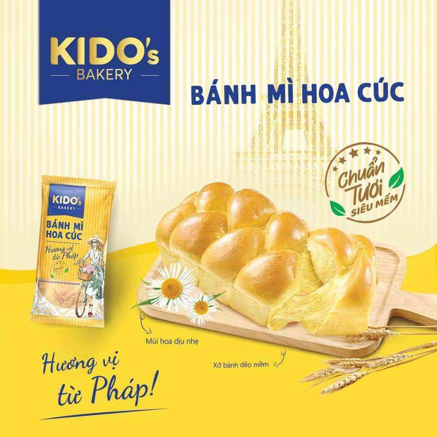 Bánh mì tươi KIDO : Bánh mì Hoa Cúc ( Date mới mỗi ngày)