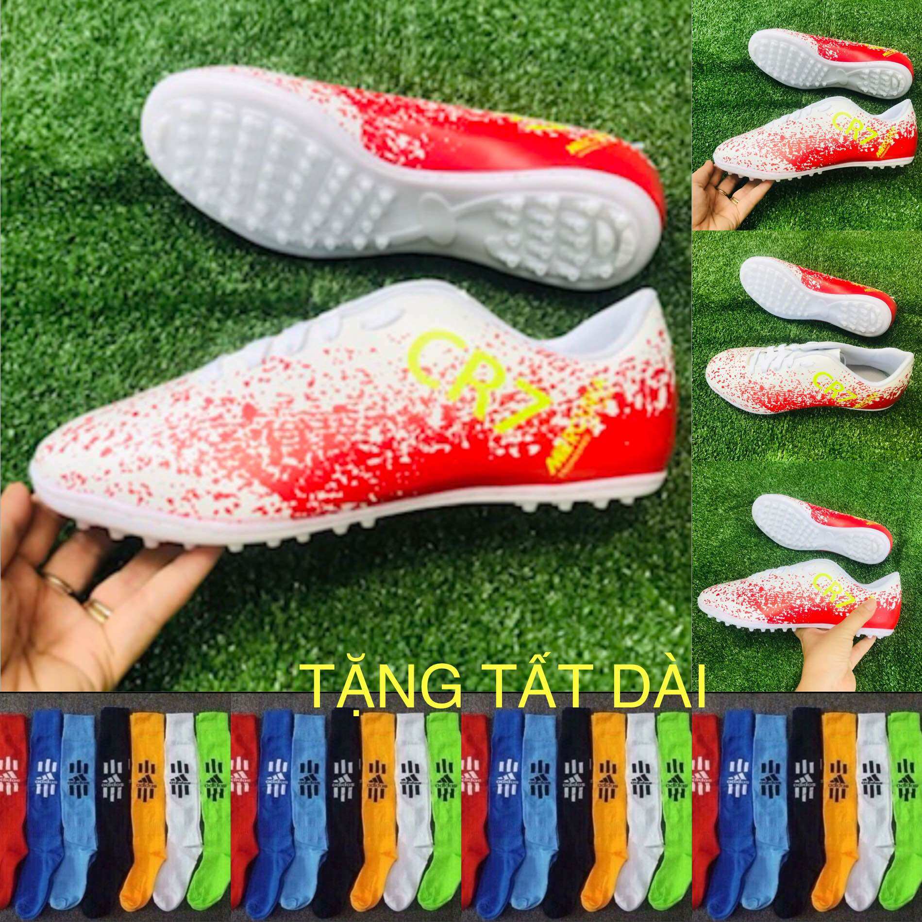 Giày đá bóng tặng tất đá banh trẻ em