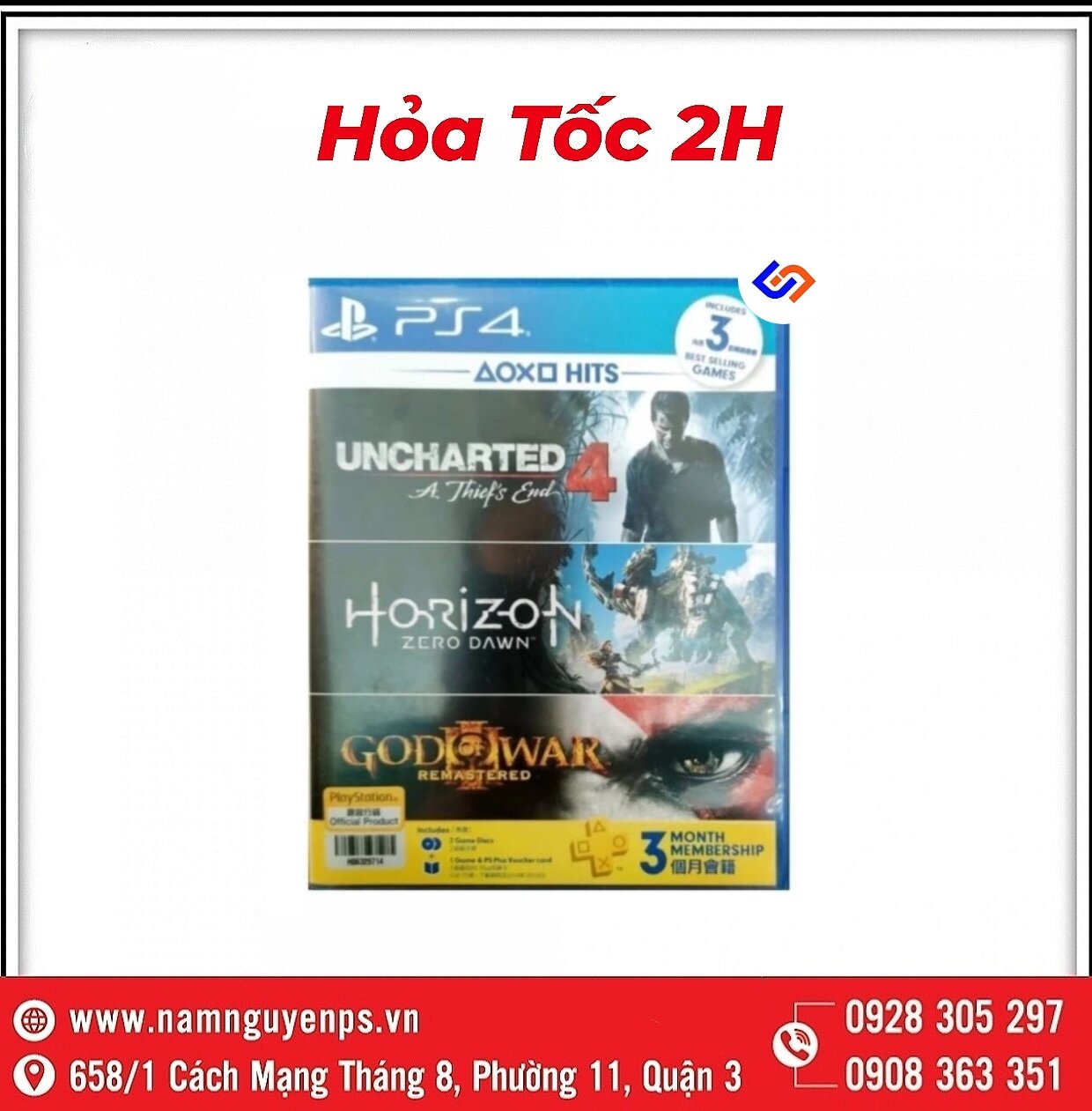 Đĩa game ps4 | mega pack uncharted 4 & horizon