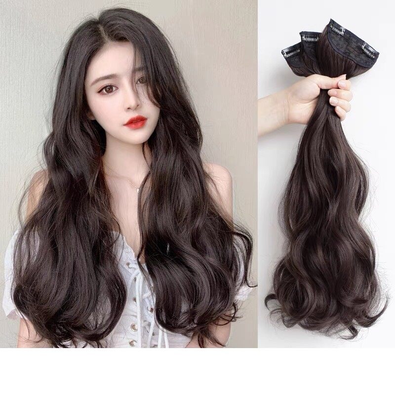❤ RẺ NHẤT❤ KẸP PHÍM TÓC GIẢ XOĂN DÀI 50CM 60CM K010