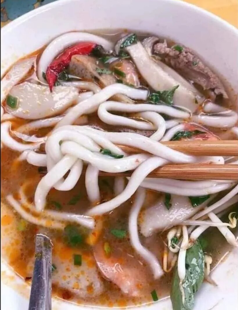 BÁNH CANH BỘT SẮT từ bột gạo lọc HUẾ-500g