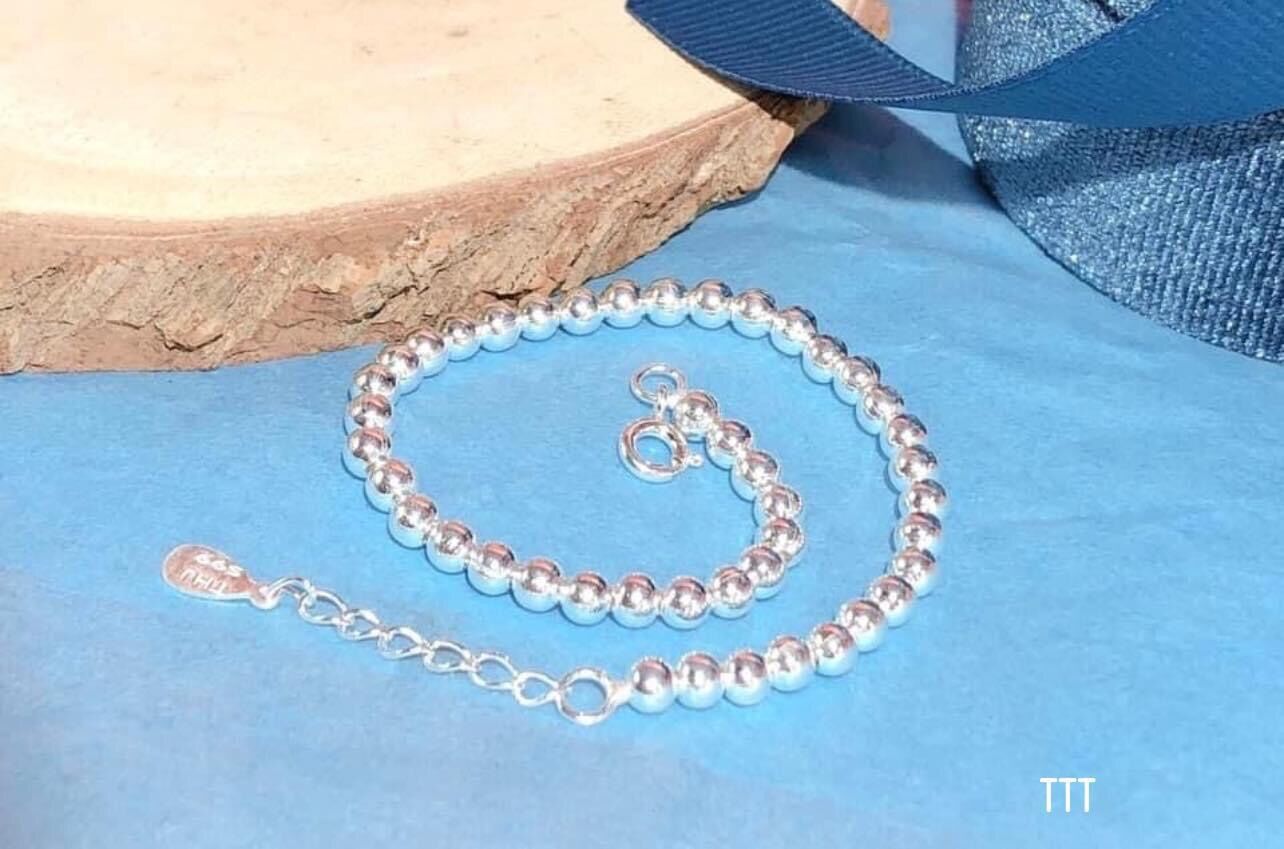 Lắc tay bi bạc nữ. Bạc đẹp