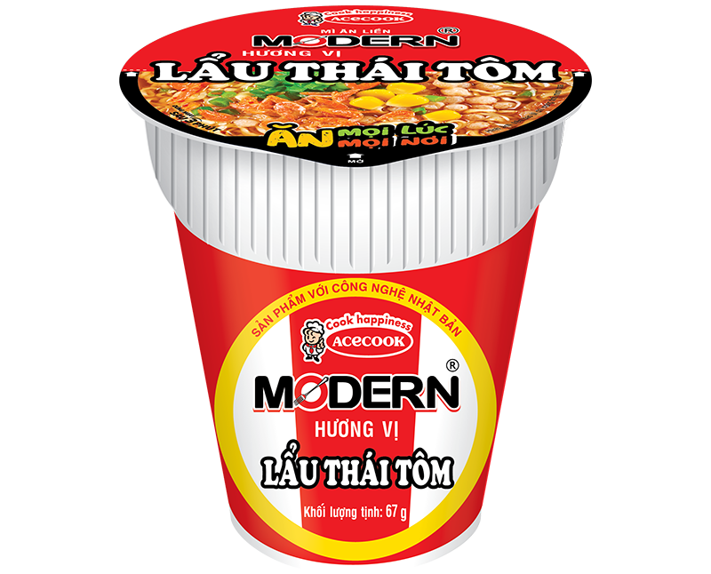 Mì ly modern hương vị lẩu thái tôm ....date mới