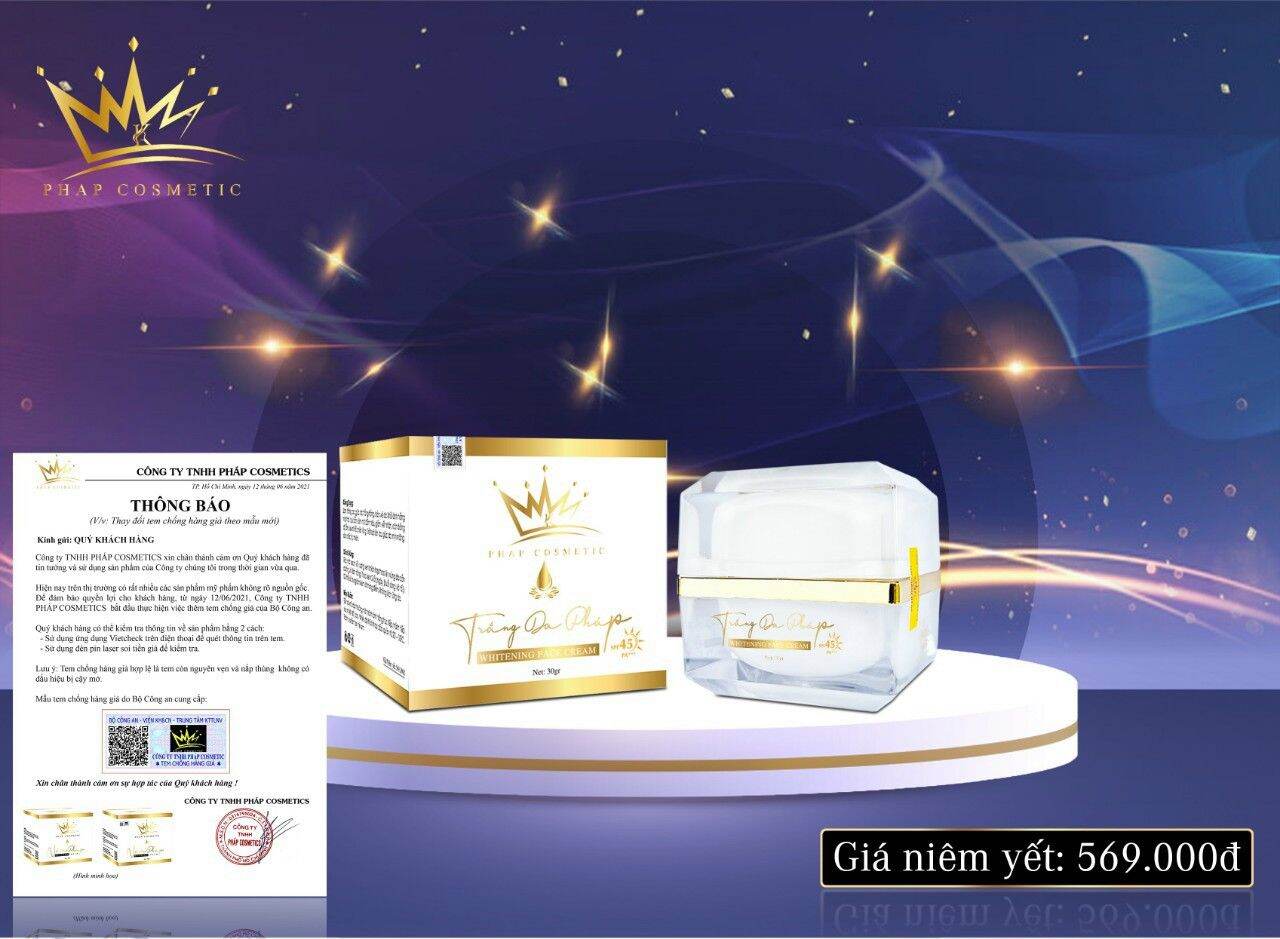 [TẶNG KÈM SERUM LINH CHI] KEM TRẮNG DA GIẢM NÁM PHÁP CHÍNH HÃNG