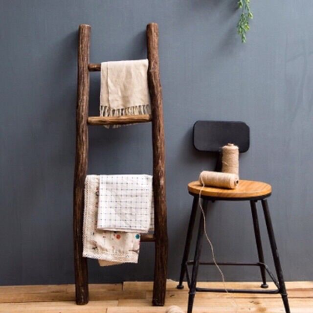 Thang gỗ tự nhiên decor
