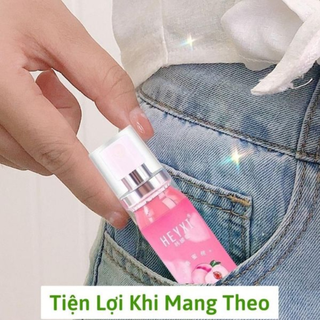 Xịt Thơm Miệng Heyxi. Xịt Thơm Miệng Hương Đào & Bạc Hà
