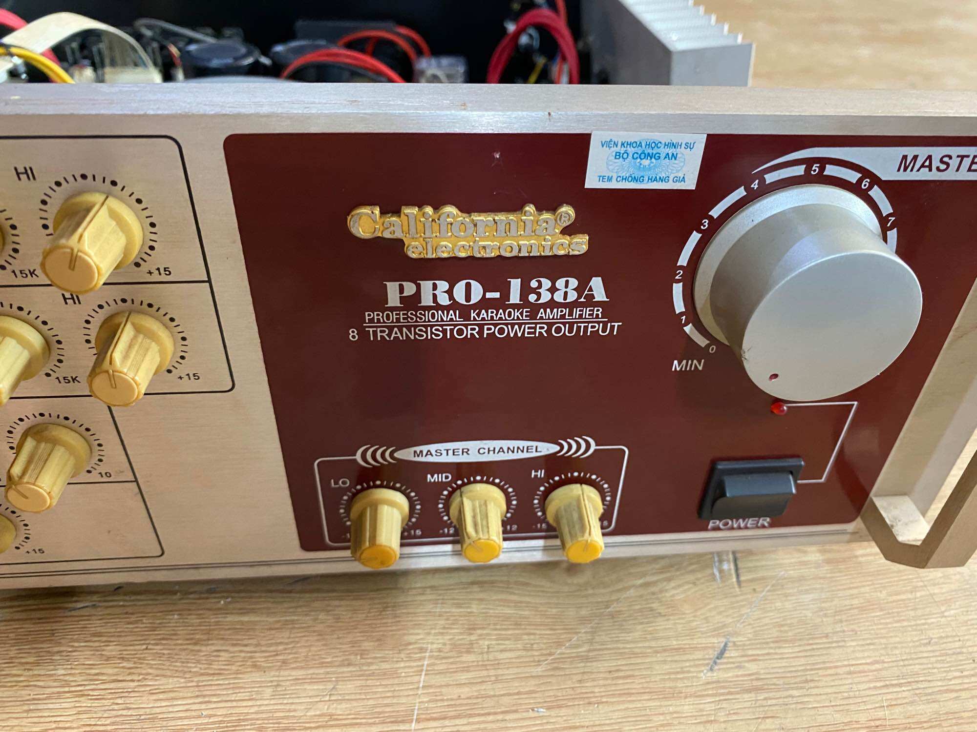 Amply karaoke, amply nghe nhạc, amply California Pro138A, amply karaoke 8 sò