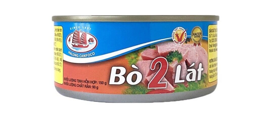 Bò 2 lát 150g - đồ hộp hạ long
