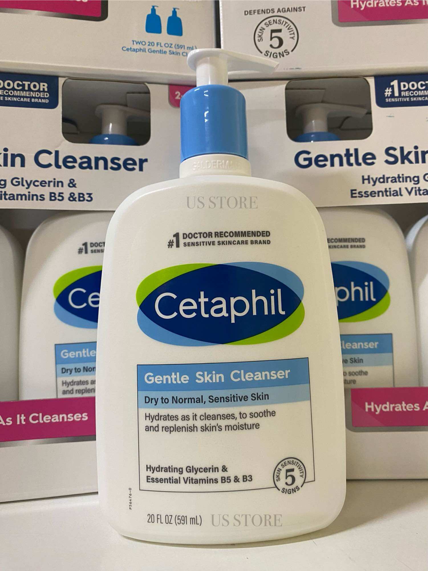 [ĐỌC KỸ MÔ TẢ - MẪU MỚI SET 2 CHAI 591ml] Sữa rửa mặt Cetaphil bản Mỹ