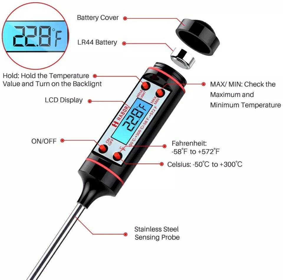 Nhiệt kế đo nhiệt độ nước, thực phẩm