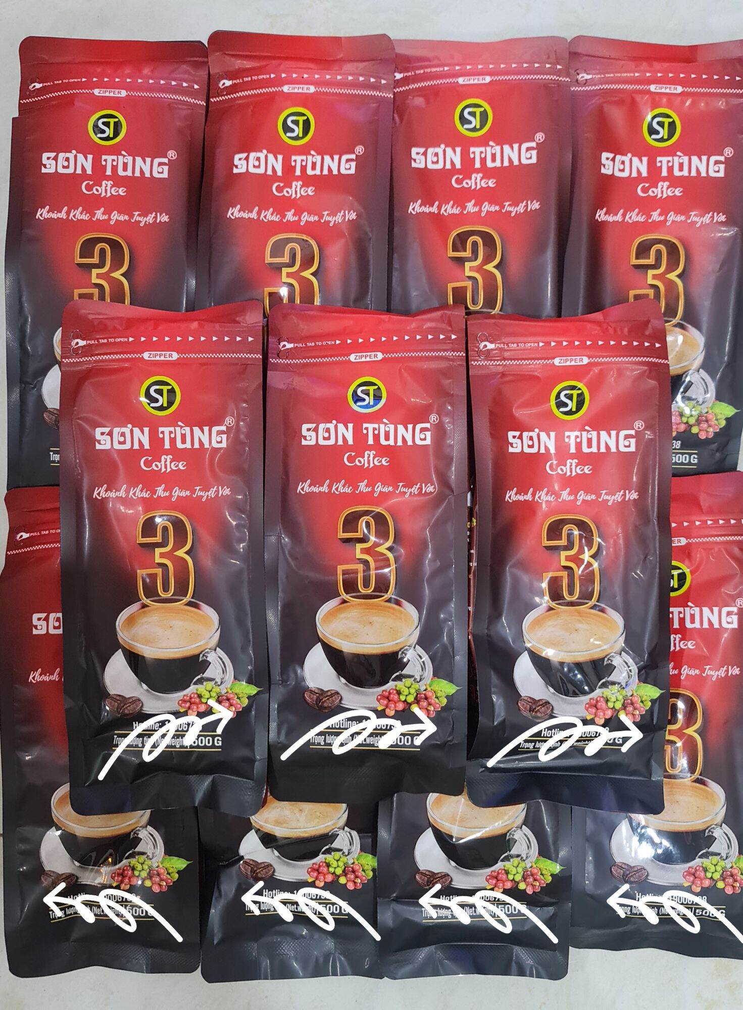 Cà Phê Sơn Tùng Số 1, 2, 3, 4 Gói 500gr