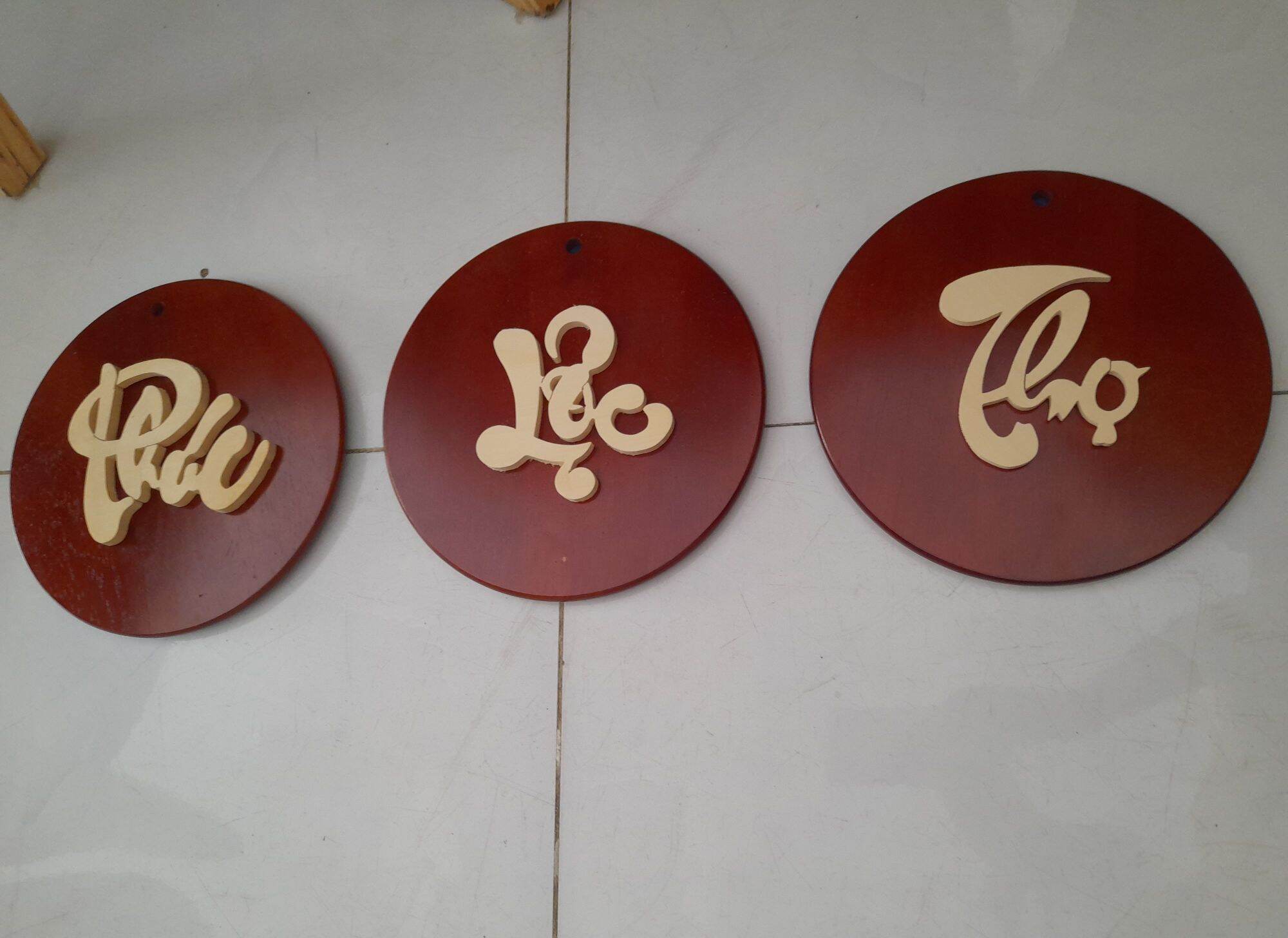 Tranh gỗ thư pháp - chữ Phúc - Lộc - Thọ, Hiếu, Ngĩa, Tâm, Đức, Nhẫn - Tranh phong thủy đẹp