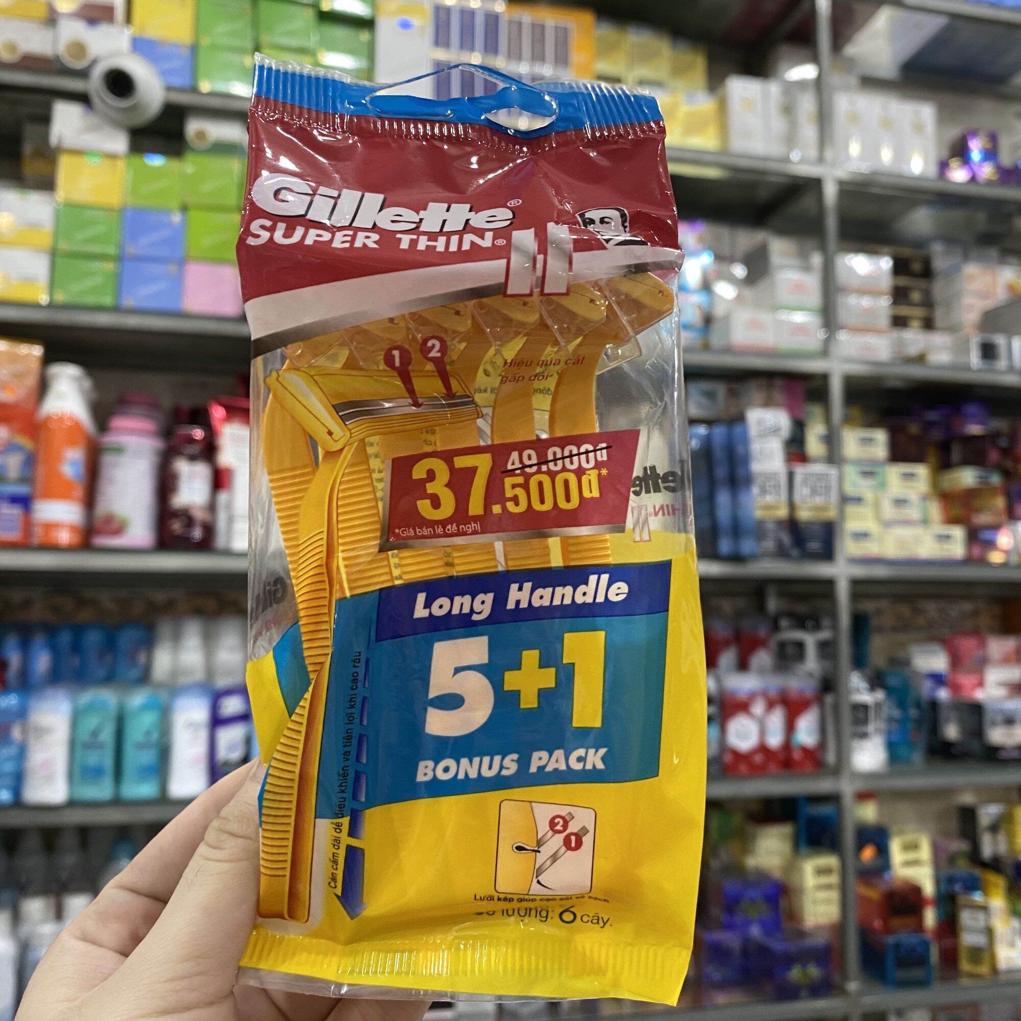 Dao cạo râu Gillette Super Thin Long Handle