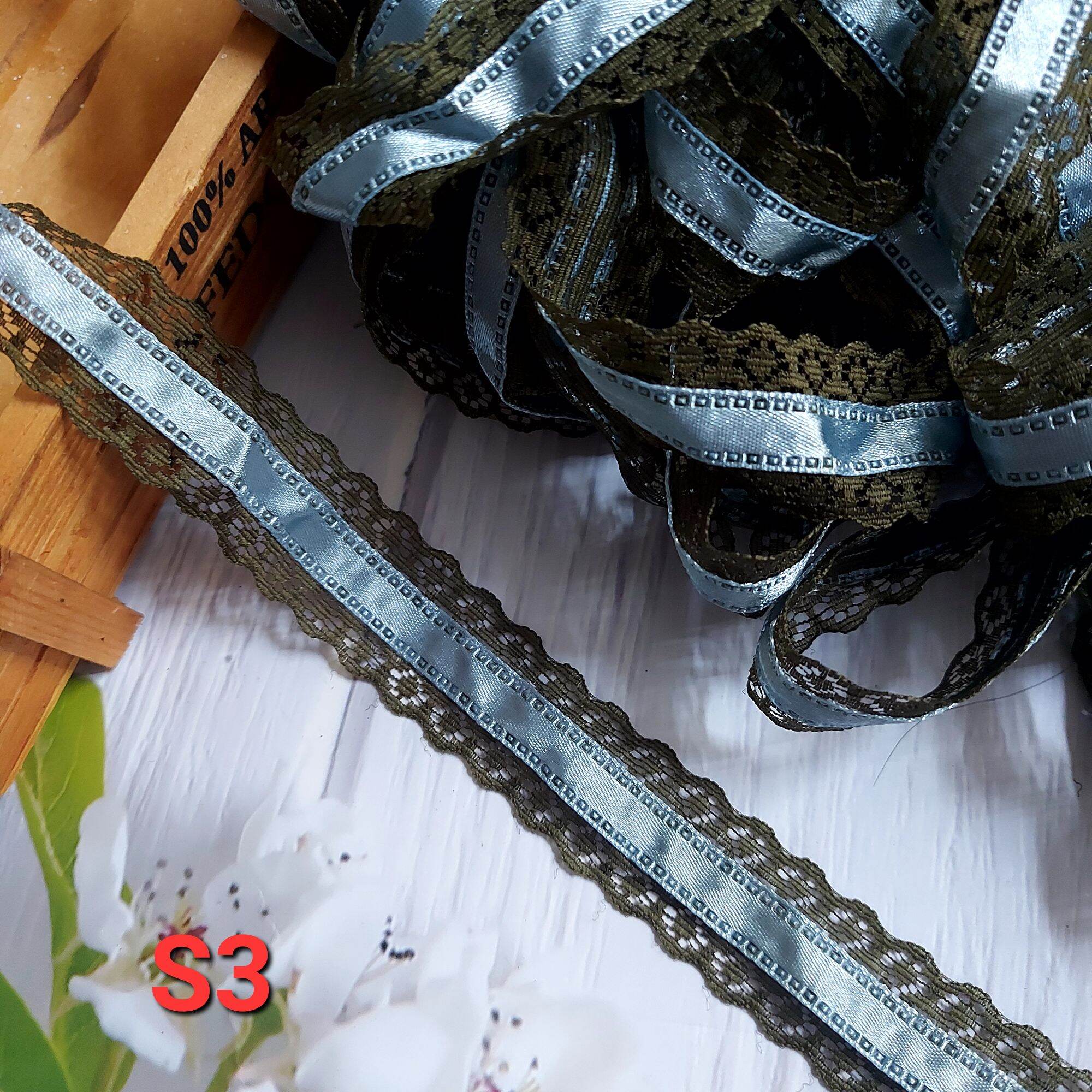 (DÂY 5 MÉT) REN LƯỚI POLY MỀM  , PHỤ KIỆN MAY VÁ, BẢN RỘNG 3 CM.