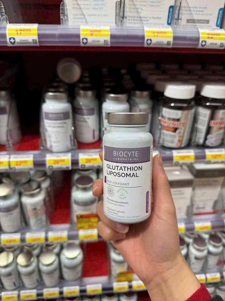 Viên uống trắng da Glutathion Biocyte hộp 30v Chính Hãng