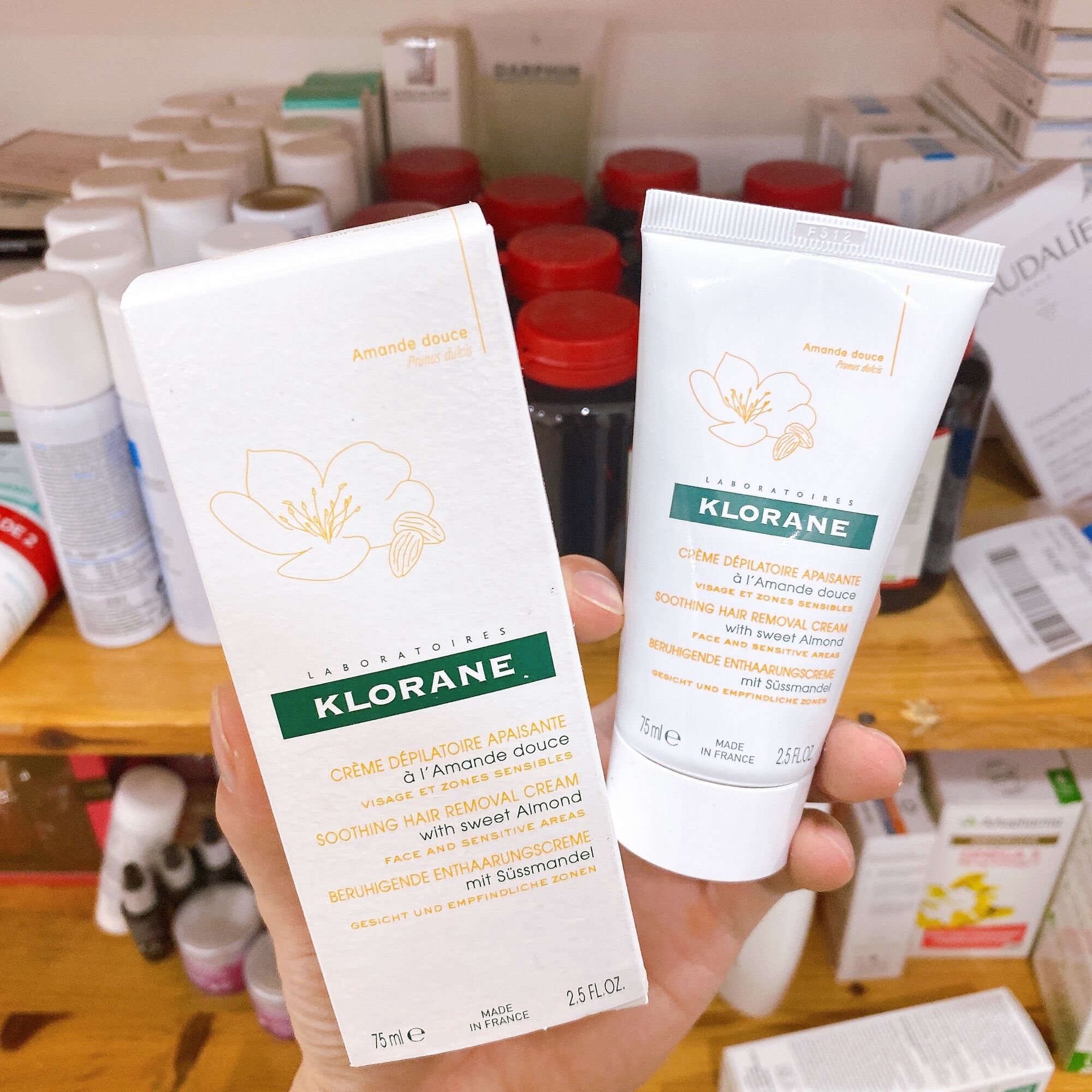 Kem tẩy lông Klorane 75ml dành cho da nhạy cảm