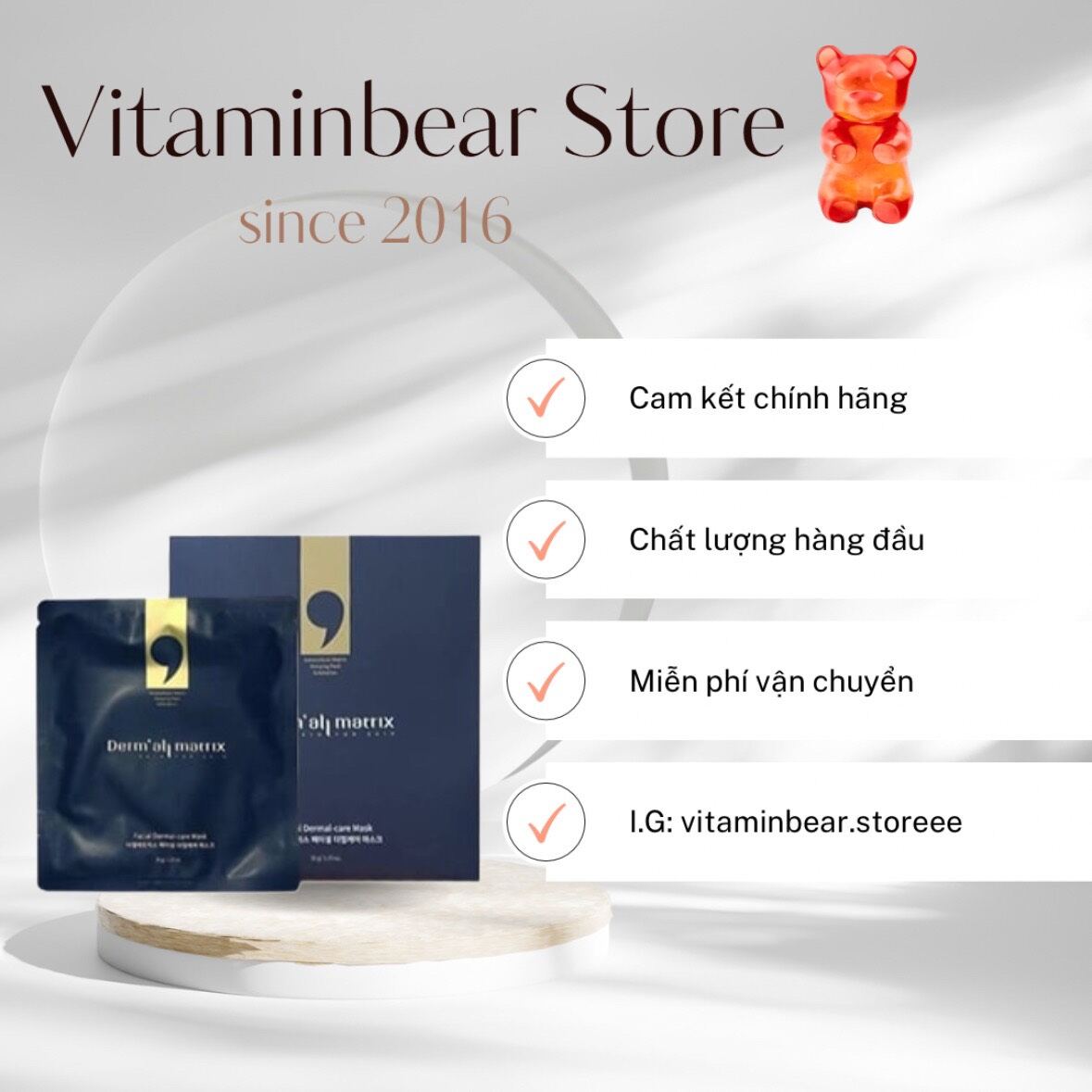 Mặt nạ thạch collagen nâng cơ chống lão hóa matrix facial derma mask hàn quốc
