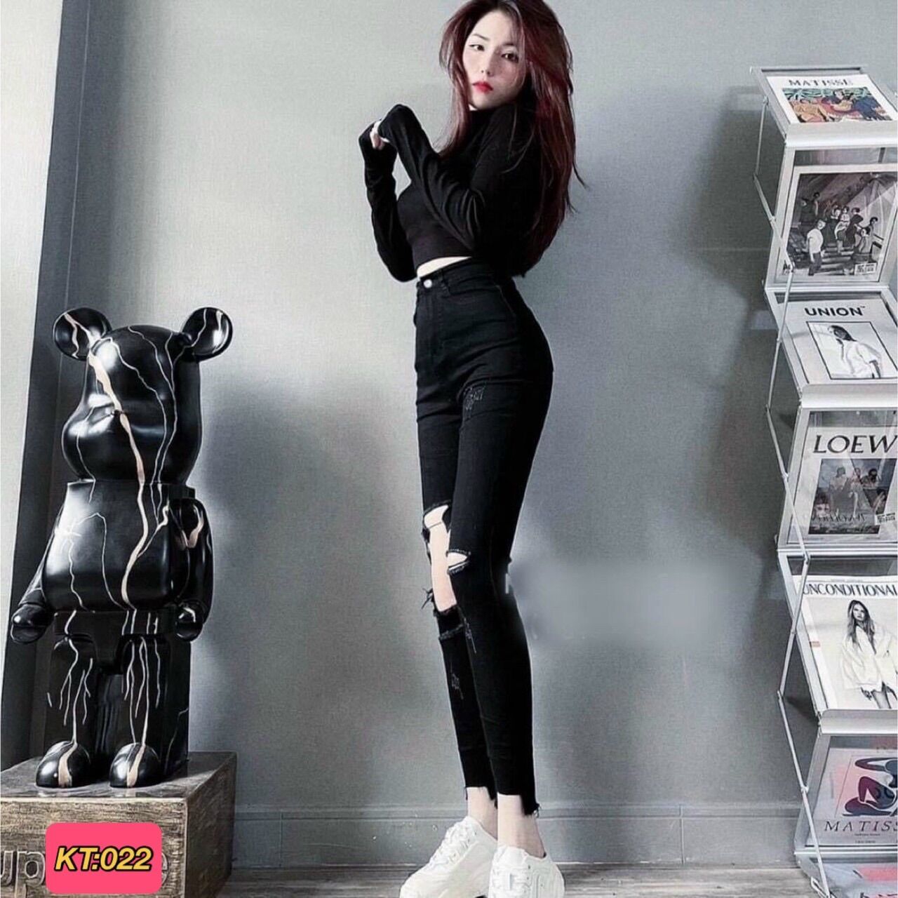 Quần jean co giãn tôn dáng