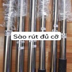 [Tặng 1 Móc] Sào bẫy Chim, Sào rút Inox đa năng 3m 5m 6m 7m SAO-CHIM