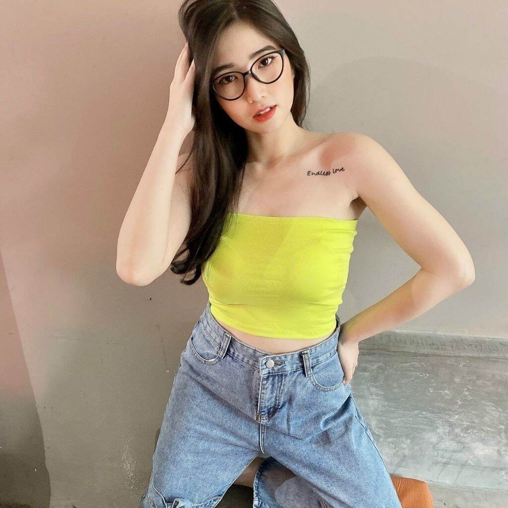 Mẫu áo ống chất Thun borip