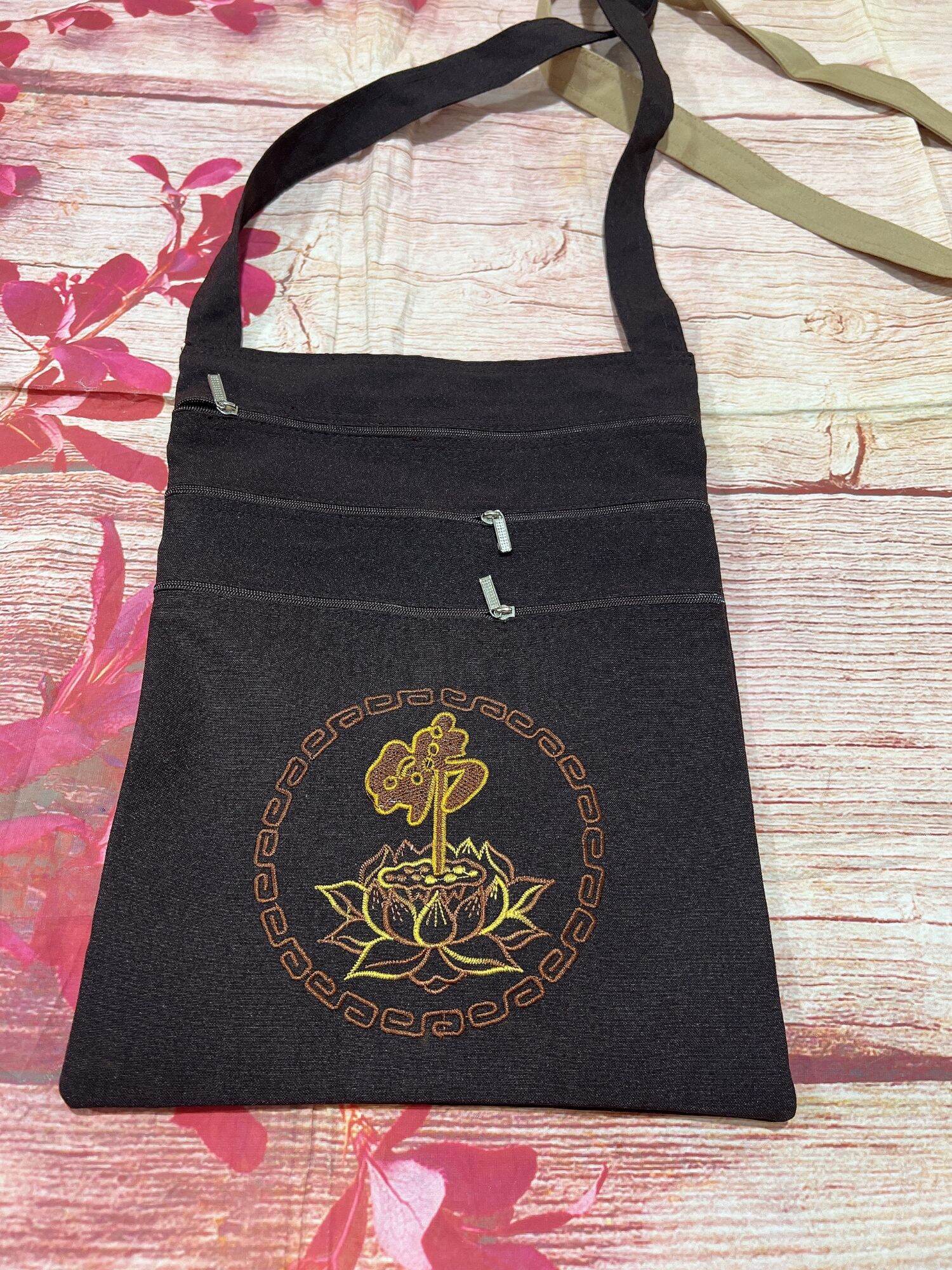 Túi.giỏ đi chùa túi đeo chéo 24*32