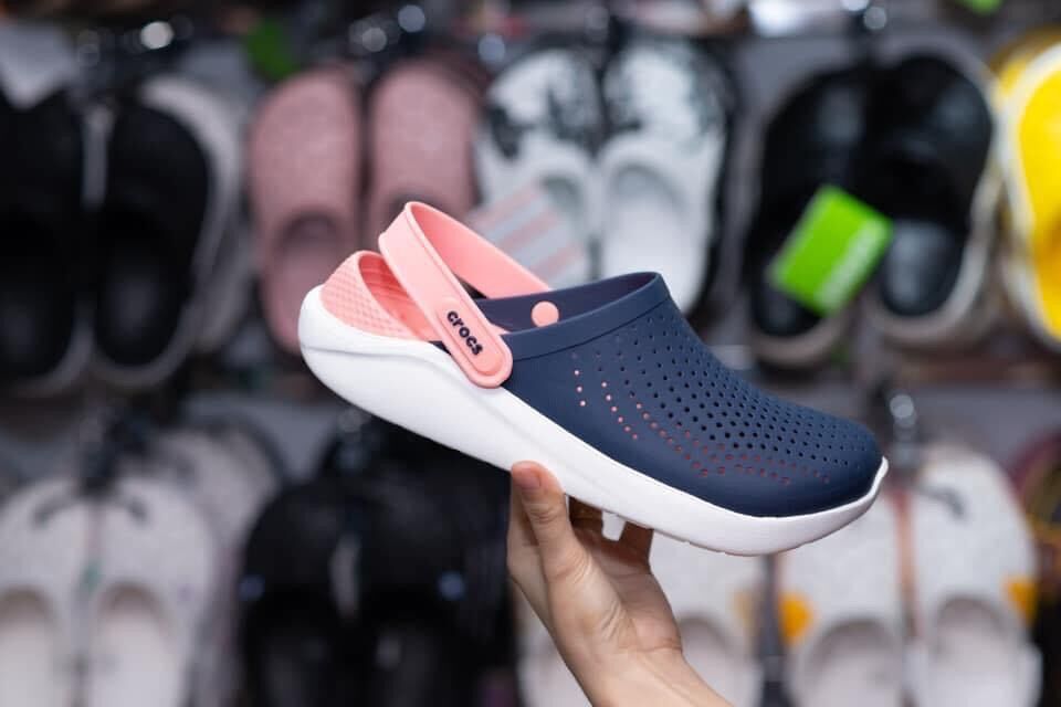 Sục nhựa Cross Literide (Xanh đen/Cam)