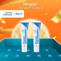 Bộ 2 gel chăm sóc sẹo mụn và mụn thâm Hiruscar Post Acne 10g