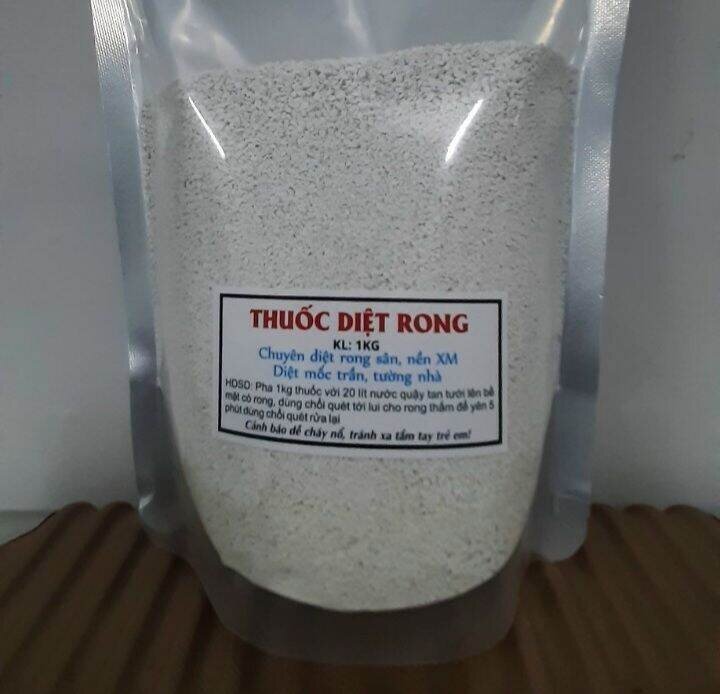 Bột TẨY RONG RÊU túi 500g và 1 kg tẩy rong trên nền xi măng tẩy rệp sáp và rong trên thân cây khử khuẩn