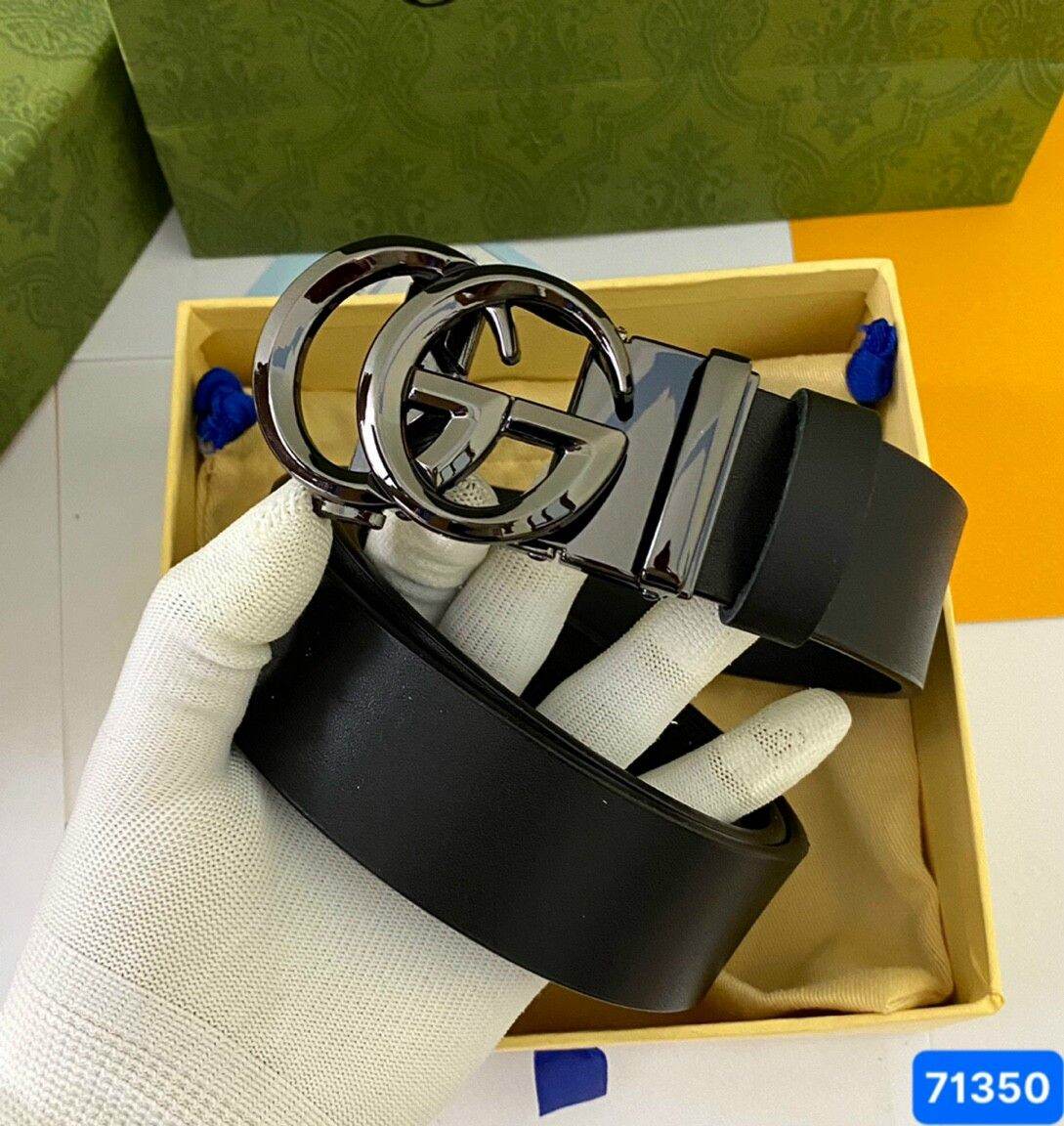 Thắt Lưng Nam GC, Dây Nịt GC Nam Hàng Đẹp, Mặt Đen Bóng Lạ Mắt