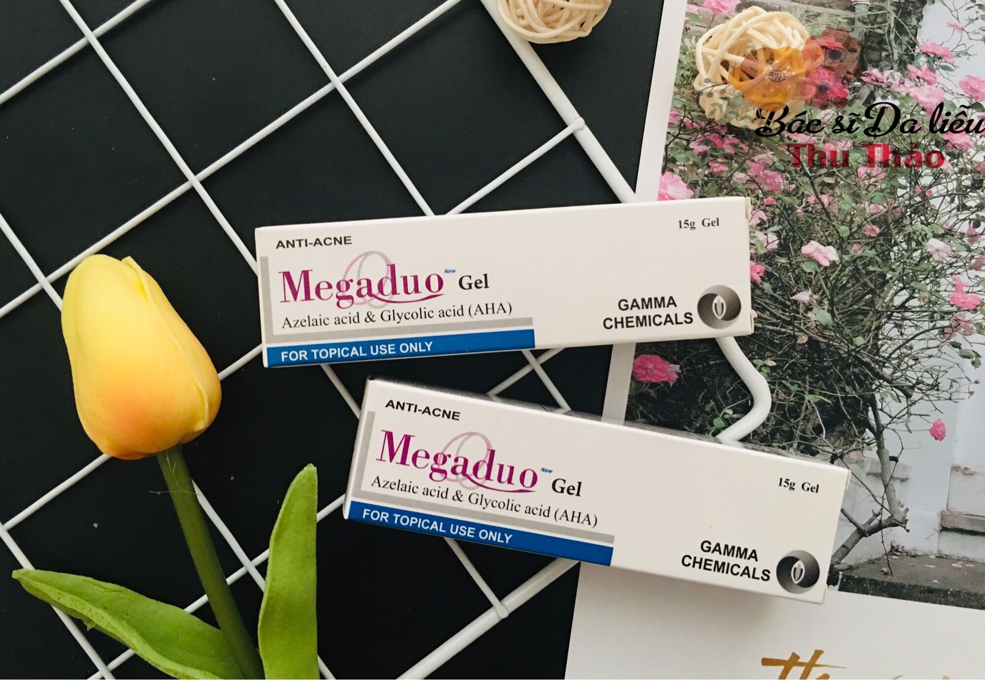 Giảm mụn mờ thâm megaduo gel