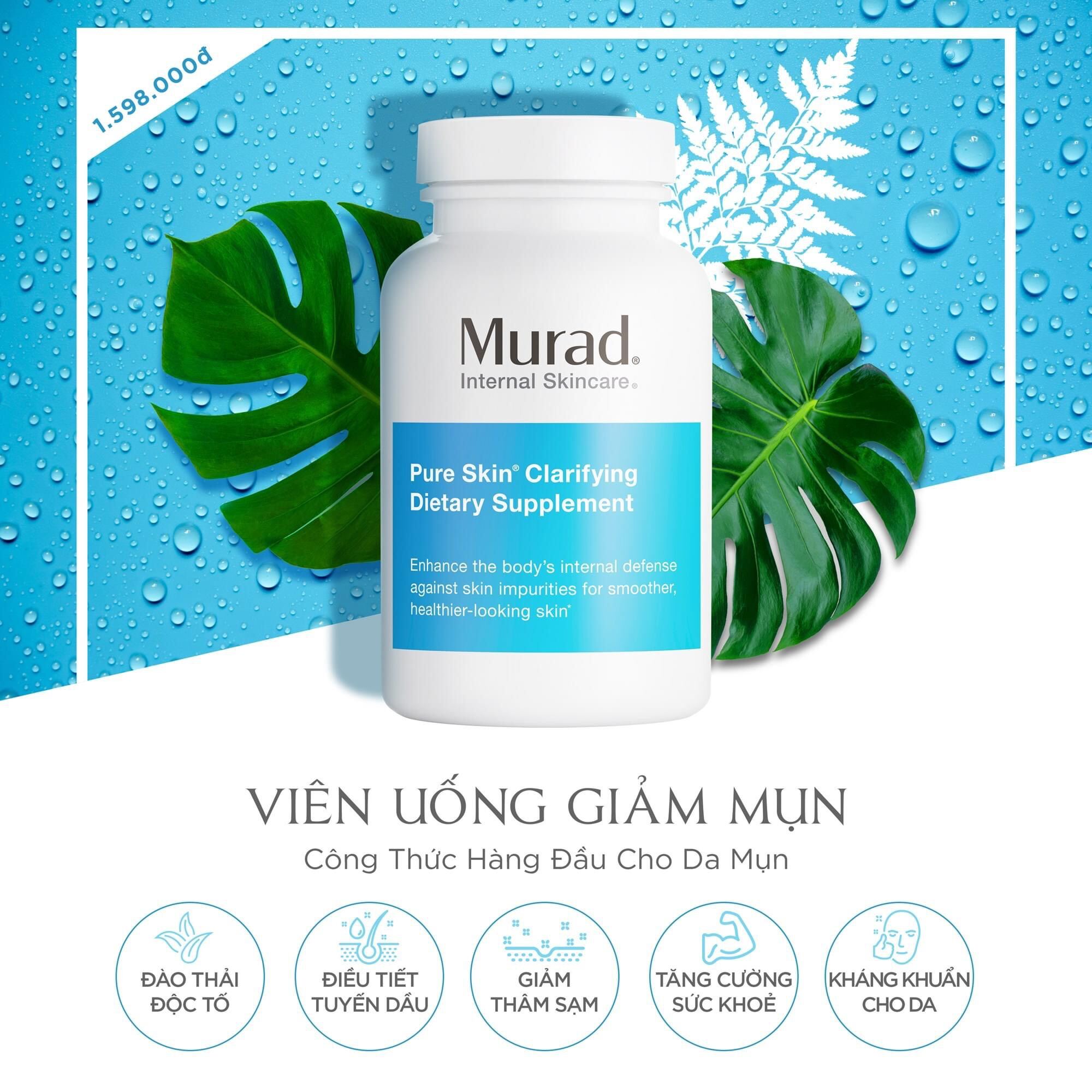 Viên uống giảm mụn Murad Pure Clarifying Dietary Supplement thumbnail