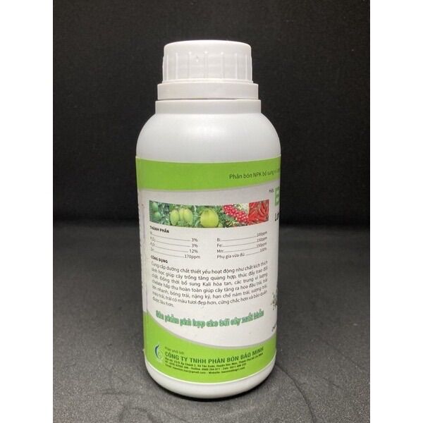 Phân Bón Lá - BM SUPER K - 500ml