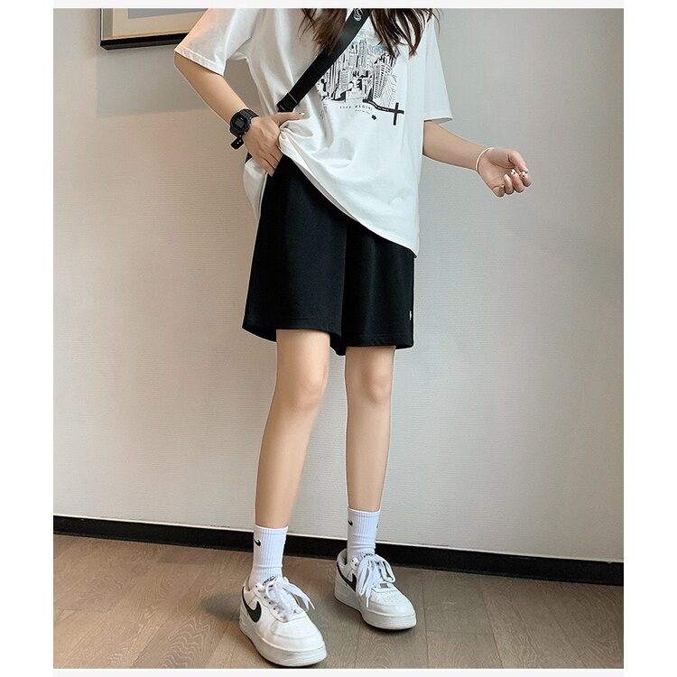 Quần đùi unisex logo pu_ma basic cạp chun co dãn có bigsize 100kg-  n/đ